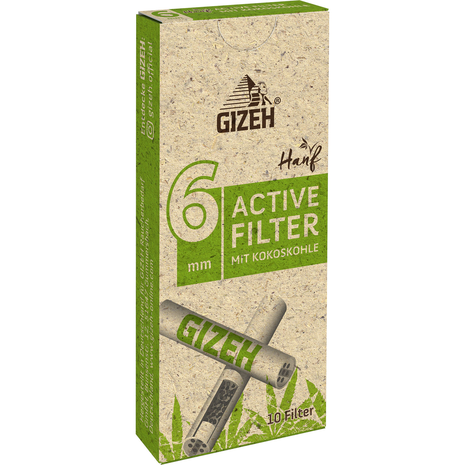 Gizeh Brown Active Filter Slim 6mm jetzt online kaufen